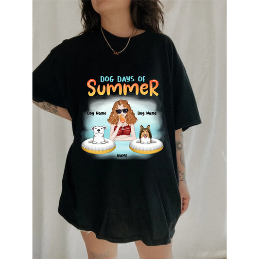 Dog Days Of Summer-Personalized Custom Unisex T-shirt